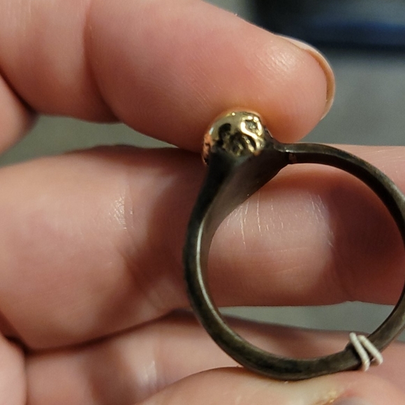 Independent Jeweler A. Wizard Gold and Iron Ring - Picture 5 of 5
